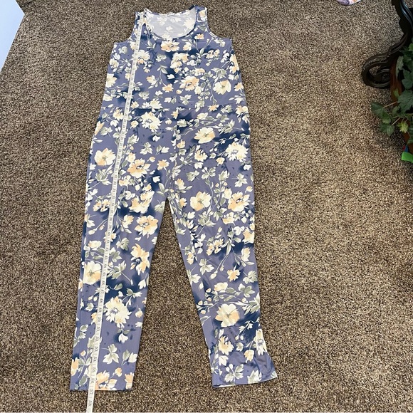 Doublju Floral Sleeveless Jumpsuit/Overalls/Romper Sz L - Picture 4 of 10